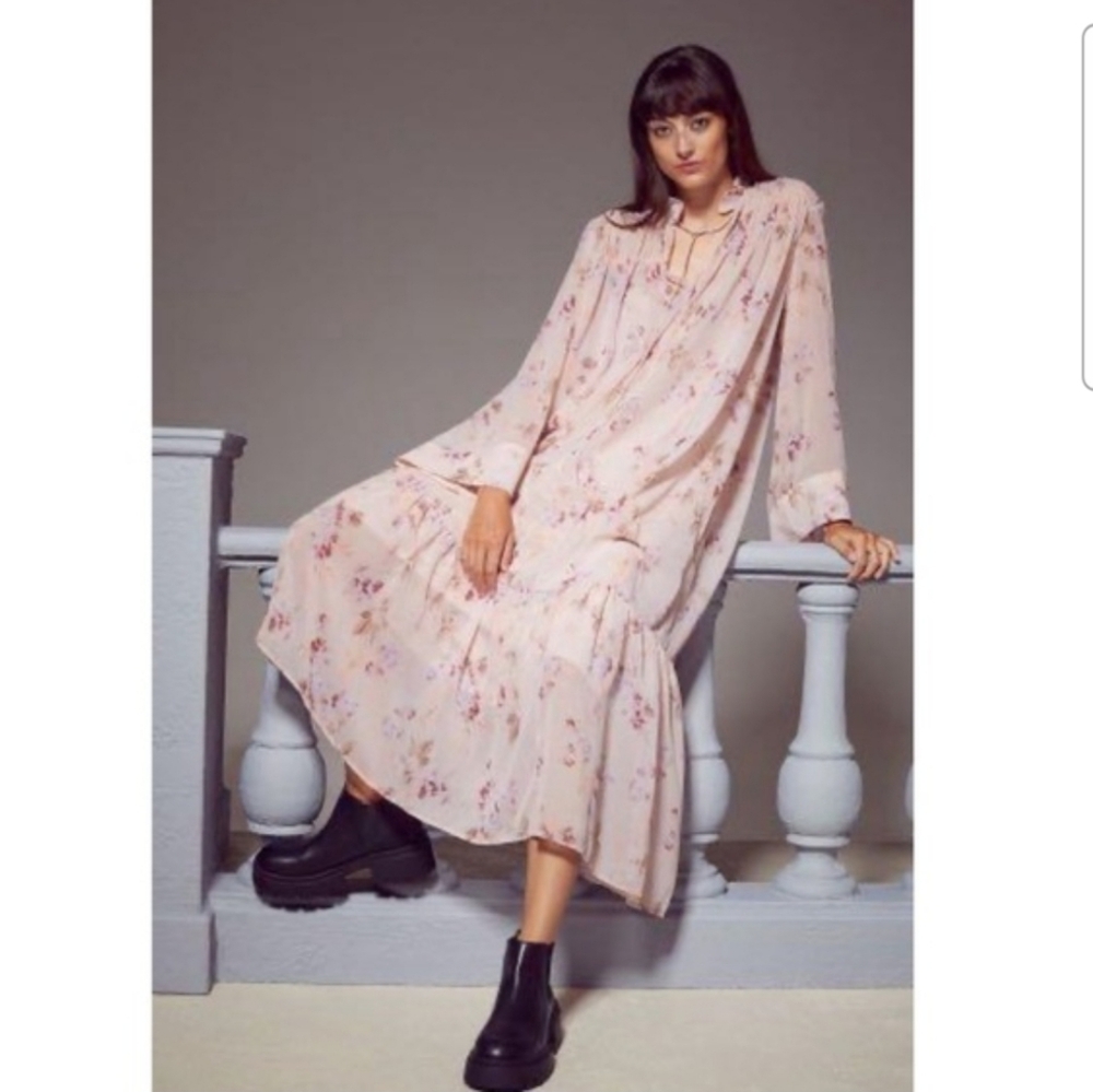 NWT - H&M Floral Long Sleeve Maxi Dress